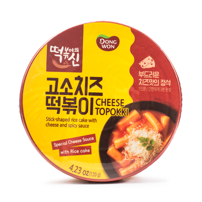 Dongwon Rice cake with  (Cheese Topokki)  Cup, 160g