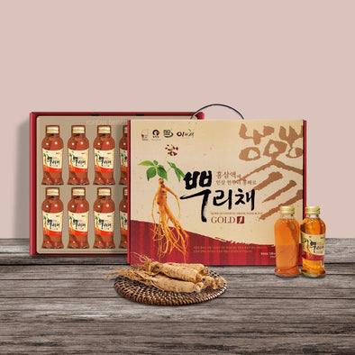 Korean Red Ginseng Drink with Root 120ml GIFT SET, 12 Bottles